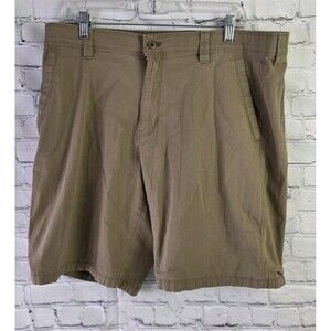 Weatherproof Men's 38 Khaki Flat Front Chino Shorts